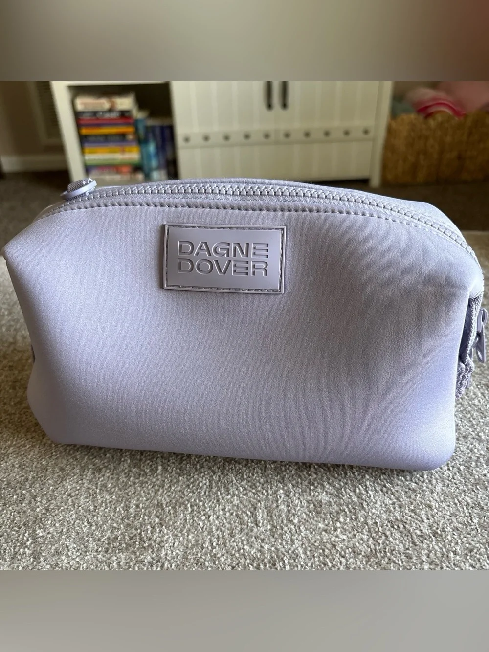 Dagne Dover Hunter Toiletry Bag - Light Lavender Neoprene Zip Pouch